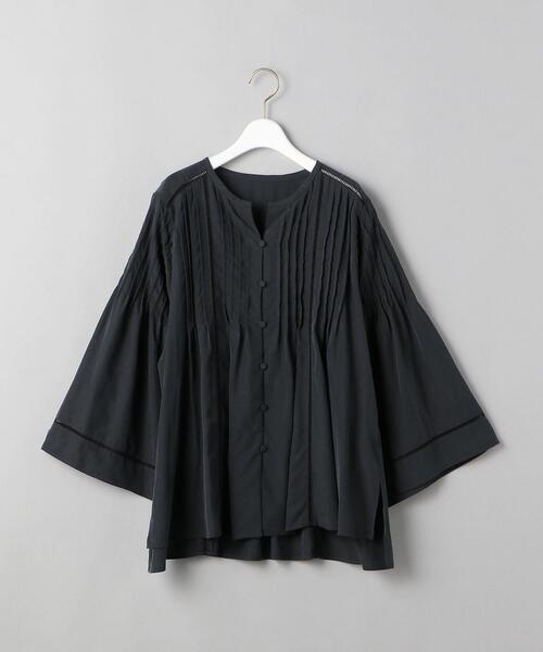 BEAUTY&YOUTH UNITED ARROWS（ビューティーアンドユースユナイテッドアローズ）の「BY ポリエステルレーヨン レースピンタックシャツ（シャツ/ブラウス・レディース・ブラック/イエロー/ナチュラル・FREE）」の16枚目の写真