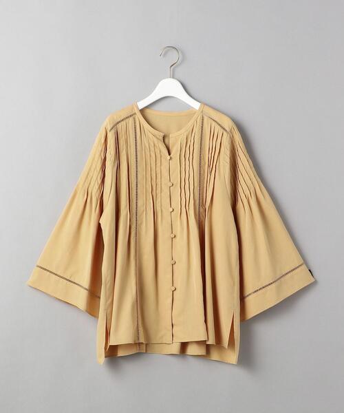 BEAUTY&YOUTH UNITED ARROWS（ビューティーアンドユースユナイテッドアローズ）の「BY ポリエステルレーヨン レースピンタックシャツ（シャツ/ブラウス・レディース・ブラック/イエロー/ナチュラル・FREE）」の14枚目の写真