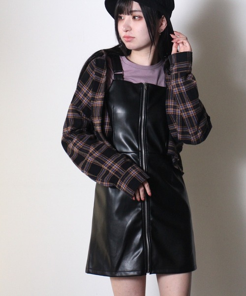 one way（ワンウェイ）の「【oneway Jeans】フリンジチェックシャツ（シャツ/ブラウス・レディース・ライトブルー/ブラック/ベージュ/ブラック系その他・FREE）」の3枚目の写真