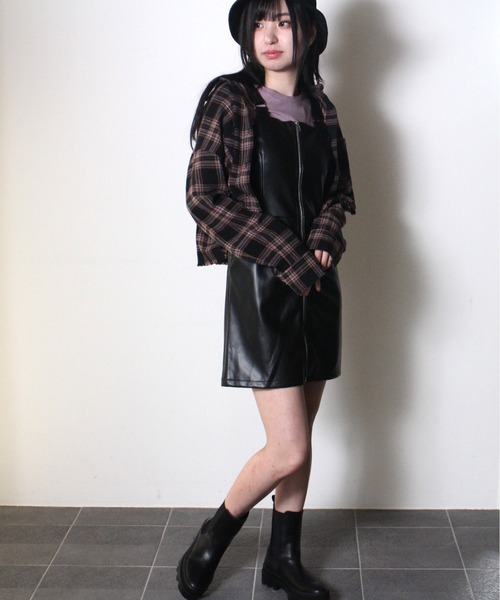 one way（ワンウェイ）の「【oneway Jeans】フリンジチェックシャツ（シャツ/ブラウス・レディース・ライトブルー/ブラック/ベージュ/ブラック系その他・FREE）」の7枚目の写真