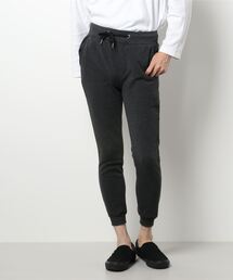 ウエストリブ裏起毛スリムパンツ