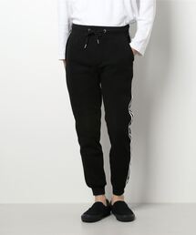ウエストリブ裏起毛スリムパンツ