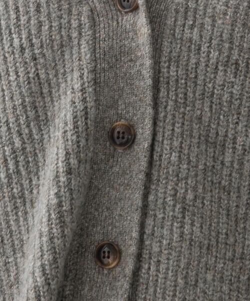 FEELING MADE（フィーリングメイド）の「FEELING MADE ソフトニット Vネック カーディガン（カーディガン/ボレロ・レディース・ダークグレー/ベージュ/ブラウン・FREE）」の16枚目の写真