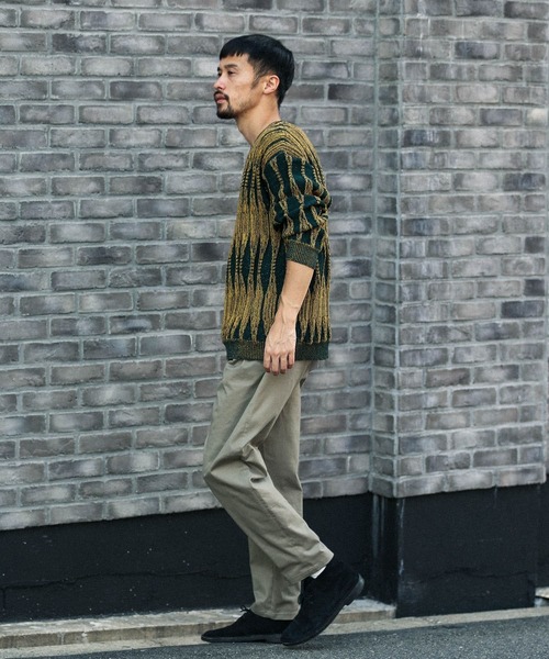 URBAN RESEARCH Sonny Label（アーバンリサーチサニーレーベル）の「クラシックジャガードニット（ニット/セーター・メンズ・グレー系その他/イエロー系その他・MEDIUM/LARGE）」の19枚目の写真