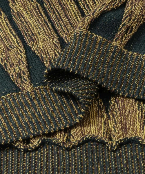 URBAN RESEARCH Sonny Label（アーバンリサーチサニーレーベル）の「クラシックジャガードニット（ニット/セーター・メンズ・グレー系その他/イエロー系その他・MEDIUM/LARGE）」の12枚目の写真