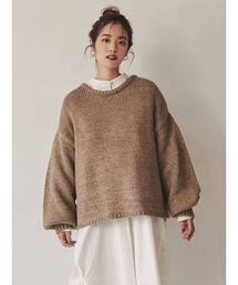Ungrid | 【Ungrid×kurumi.m】スリーブボリュームルーズニット(ニット/セーター)