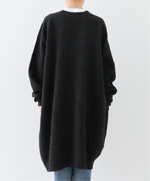 JOURNAL STANDARD LUXE（ジャーナルスタンダード　ラックス）の「メリノボイル Vネックカーディガン（カーディガン/ボレロ・レディース・チャコールグレー/ライトグレー/レッド/キャメル・FREE）」の7枚目の写真