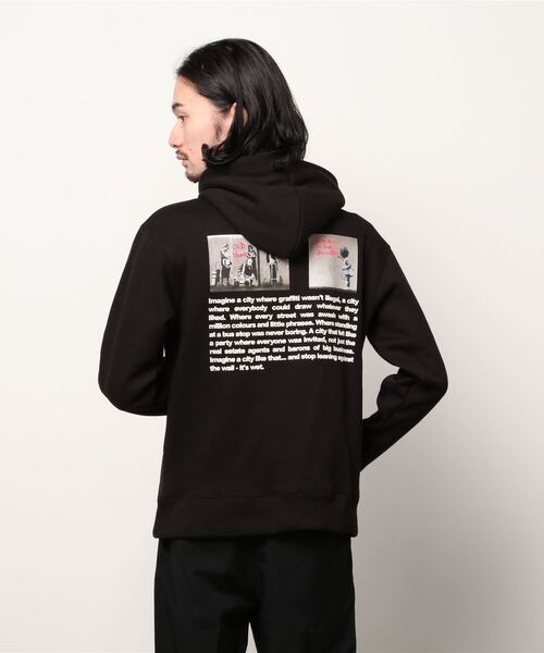 BRANDALISED（ブランダライズド）の「BRANDALISED ブランダライズド ONE NATION P/Oパーカー（パーカー・メンズ・ホワイト/ブラック/ベージュ・MEDIUM/LARGE/X-LARGE）」の7枚目の写真