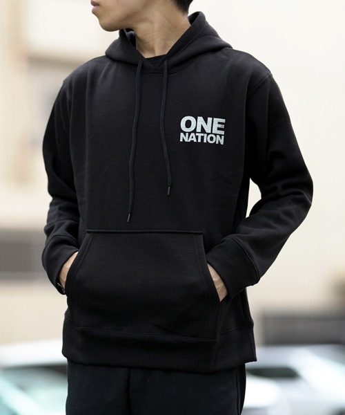 BRANDALISED（ブランダライズド）の「BRANDALISED ブランダライズド ONE NATION P/Oパーカー（パーカー・メンズ・ホワイト/ブラック/ベージュ・MEDIUM/LARGE/X-LARGE）」の12枚目の写真
