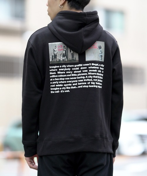 BRANDALISED（ブランダライズド）の「BRANDALISED ブランダライズド ONE NATION P/Oパーカー（パーカー・メンズ・ホワイト/ブラック/ベージュ・MEDIUM/LARGE/X-LARGE）」の13枚目の写真