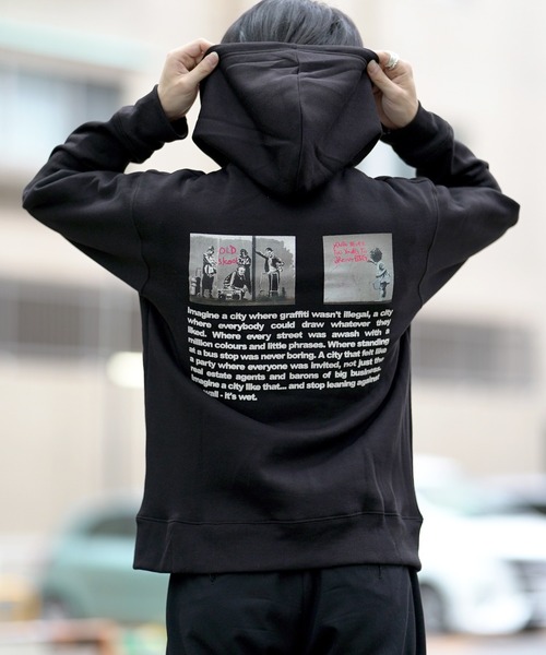 BRANDALISED（ブランダライズド）の「BRANDALISED ブランダライズド ONE NATION P/Oパーカー（パーカー・メンズ・ホワイト/ブラック/ベージュ・MEDIUM/LARGE/X-LARGE）」の14枚目の写真