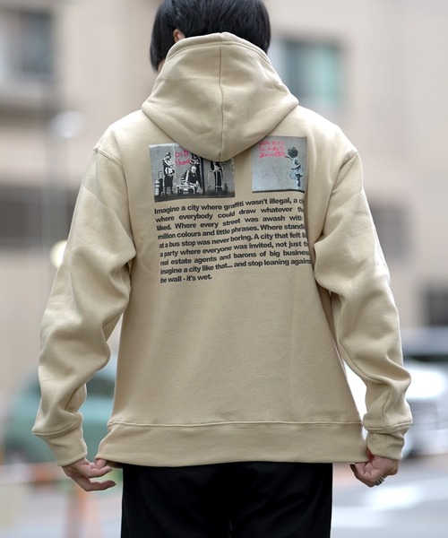 BRANDALISED（ブランダライズド）の「BRANDALISED ブランダライズド ONE NATION P/Oパーカー（パーカー・メンズ・ホワイト/ブラック/ベージュ・MEDIUM/LARGE/X-LARGE）」の18枚目の写真