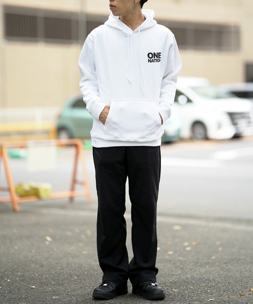 BRANDALISED（ブランダライズド）の「BRANDALISED ブランダライズド ONE NATION P/Oパーカー（パーカー・メンズ・ホワイト/ブラック/ベージュ・MEDIUM/LARGE/X-LARGE）」の19枚目の写真