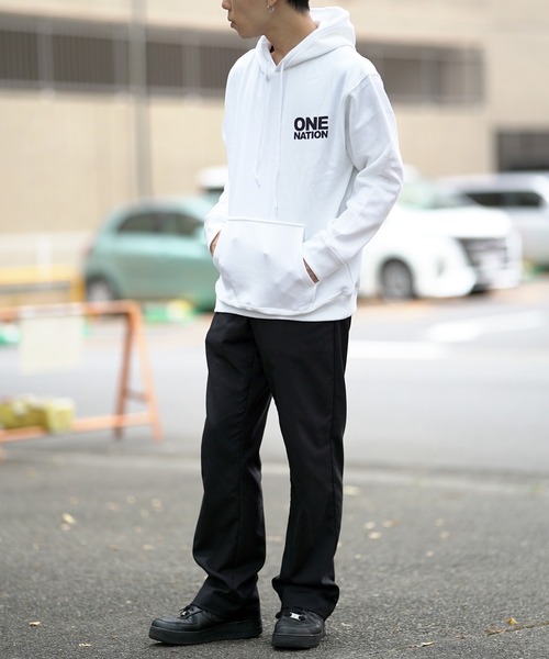 BRANDALISED（ブランダライズド）の「BRANDALISED ブランダライズド ONE NATION P/Oパーカー（パーカー・メンズ・ホワイト/ブラック/ベージュ・MEDIUM/LARGE/X-LARGE）」の20枚目の写真