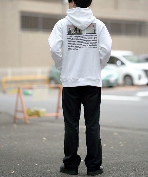 BRANDALISED（ブランダライズド）の「BRANDALISED ブランダライズド ONE NATION P/Oパーカー（パーカー・メンズ・ホワイト/ブラック/ベージュ・MEDIUM/LARGE/X-LARGE）」の21枚目の写真