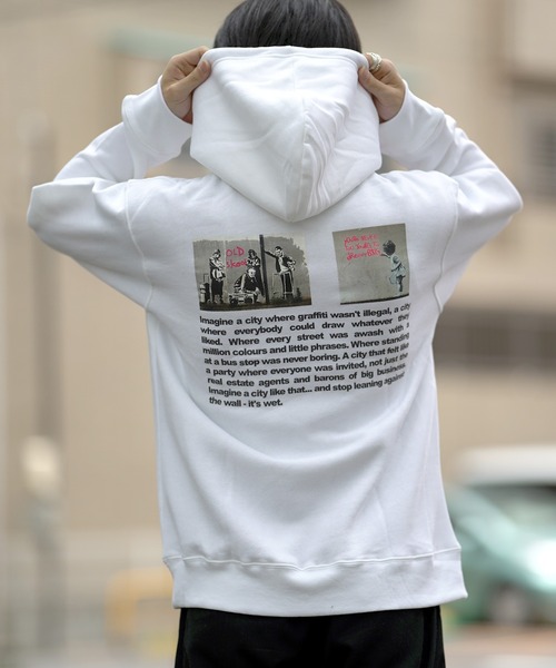 BRANDALISED（ブランダライズド）の「BRANDALISED ブランダライズド ONE NATION P/Oパーカー（パーカー・メンズ・ホワイト/ブラック/ベージュ・MEDIUM/LARGE/X-LARGE）」の22枚目の写真