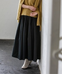 Noble | シェイドカラーメモリータフタロングスカート3◆(スカート)