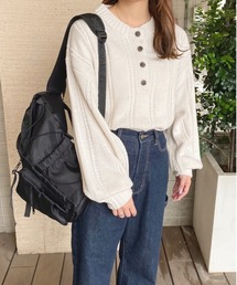 ヘンリーケーブルニット【ZOZOTOWN限定アイテム】