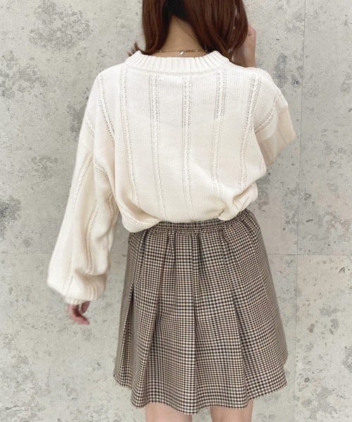 apres jour(アプレジュール)の「ヘンリーケーブルニット【ZOZOTOWN限定アイテム】(ニット/セーター・レディース・ダークブルー/グリーン/モカ/アイボリー・フリー/X-LARGE)」の14枚目の写真