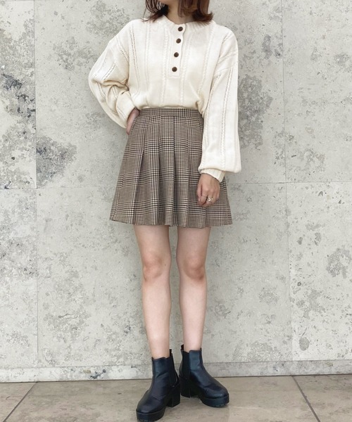 apres jour(アプレジュール)の「ヘンリーケーブルニット【ZOZOTOWN限定アイテム】(ニット/セーター・レディース・ダークブルー/グリーン/モカ/アイボリー・フリー/X-LARGE)」の16枚目の写真