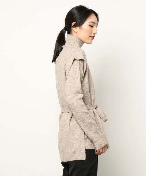 y/m by misato（イムバイミサト）の「杢ストレッチ糸アンサンブルベストセット（ニット/セーター・レディース・アイボリー/グレイッシュベージュ/ブラック・FREE）」の20枚目の写真