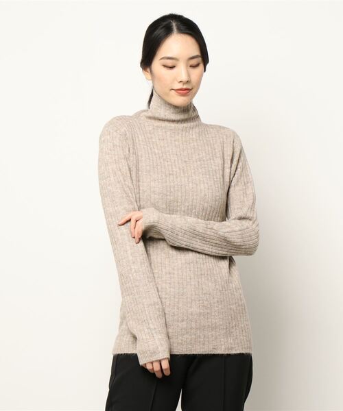 y/m by misato（イムバイミサト）の「杢ストレッチ糸アンサンブルベストセット（ニット/セーター・レディース・アイボリー/グレイッシュベージュ/ブラック・FREE）」の8枚目の写真