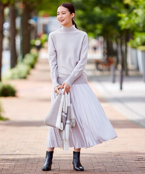 J.PRESS Ladies(J.プレス レディス)の「【洗える】AIR WOOL ハイネック ニット(ニット/セーター・レディース・ダルブルー系/パープル系/ベージュ系/グレー系/ダークブラウン系/ブラック系・SMALL)」の15枚目の写真