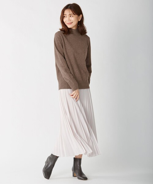 J.PRESS Ladies(J.プレス レディス)の「【洗える】AIR WOOL ハイネック ニット(ニット/セーター・レディース・ダルブルー系/パープル系/ベージュ系/グレー系/ダークブラウン系/ブラック系・SMALL)」の16枚目の写真