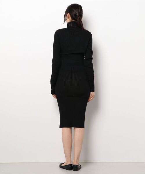 SPIRALGIRL（スパイラルガール）の「バストオープン2wayタートルネックリブワンピース（ワンピース・レディース・ブラック/ベージュ/グレー・FREE）」の11枚目の写真