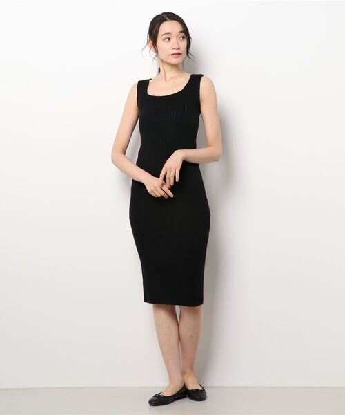 SPIRALGIRL（スパイラルガール）の「バストオープン2wayタートルネックリブワンピース（ワンピース・レディース・ブラック/ベージュ/グレー・FREE）」の14枚目の写真