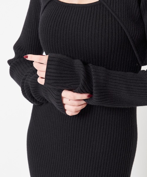 SPIRALGIRL（スパイラルガール）の「バストオープン2wayタートルネックリブワンピース（ワンピース・レディース・ブラック/ベージュ/グレー・FREE）」の16枚目の写真