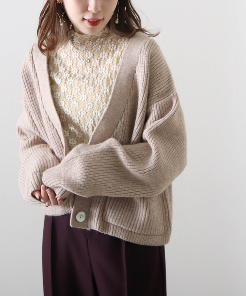 Cheek(チーク)の「レースハイネックTOPS(Tシャツ/カットソー・レディース・アイボリー/オフホワイト/ブラック・MEDIUM)」の13枚目の写真