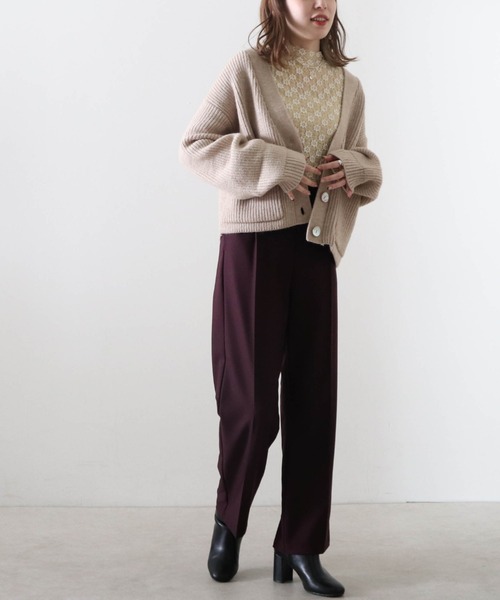 Cheek(チーク)の「レースハイネックTOPS(Tシャツ/カットソー・レディース・アイボリー/オフホワイト/ブラック・MEDIUM)」の22枚目の写真