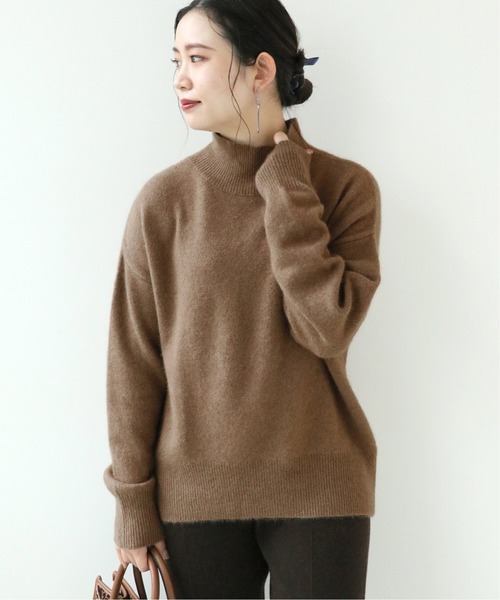 Simplicite（サンプリシテ）の「ラクーン混タートルネック プルオーバー◆（ニット/セーター・レディース・ホワイト/ブラック/ベージュ/レッド・FREE）」の19枚目の写真