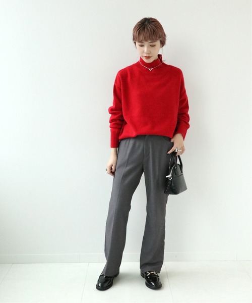 Simplicite（サンプリシテ）の「ラクーン混タートルネック プルオーバー◆（ニット/セーター・レディース・ホワイト/ブラック/ベージュ/レッド・FREE）」の11枚目の写真