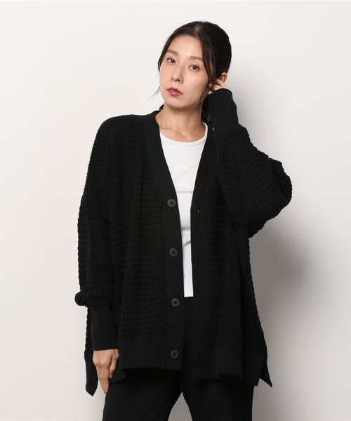MANASTASH（マナスタッシュ）の「MANASTASH/マナスタッシュ　W's SNUGGLE SNUG THERMAL CARDIGAN　ウィメンズ　スナッグサーマルカーディガン（カーディガン/ボレロ・レディース・モカ/ナチュラル/ブラック・MEDIUM）」の13枚目の写真