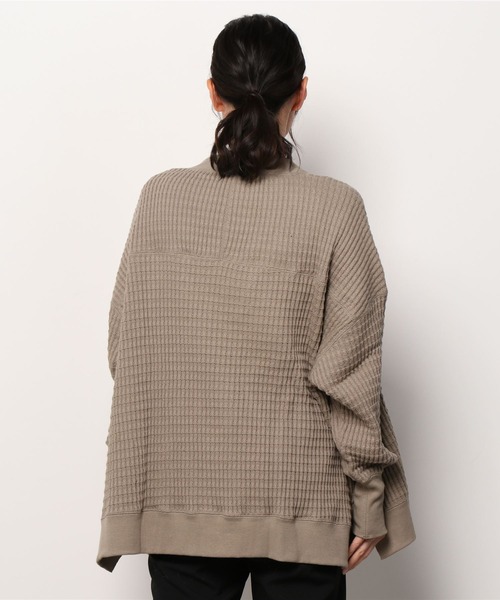 MANASTASH（マナスタッシュ）の「MANASTASH/マナスタッシュ　W's SNUGGLE SNUG THERMAL CARDIGAN　ウィメンズ　スナッグサーマルカーディガン（カーディガン/ボレロ・レディース・モカ/ナチュラル/ブラック・MEDIUM）」の12枚目の写真