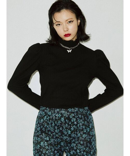 jouetie（ジュエティ）の「パワショルテレコトップス（Tシャツ/カットソー・レディース・ブラック/パープル/グリーン/その他1/グレー/その他2/オフホワイト・MEDIUM）」の14枚目の写真