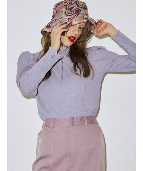 jouetie（ジュエティ）の「パワショルテレコトップス（Tシャツ/カットソー・レディース・ブラック/パープル/グリーン/その他1/グレー/その他2/オフホワイト・MEDIUM）」の21枚目の写真