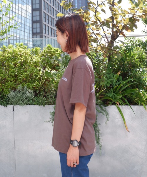 MANASTASH（マナスタッシュ）の「MANASTASH/マナスタッシュ W's BACK LOGO TEE ウィメンズ　バックロゴTシャツ（Tシャツ/カットソー・レディース・ホワイト/チャコールグレー/ラベンダー/スモークピンク・MEDIUM）」の16枚目の写真