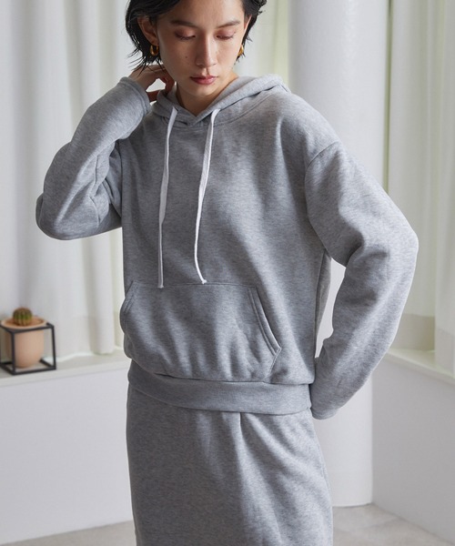 ECRIRE（エクリール）の「スウェットセットアップ（セットアップ・レディース・オレンジ/ライトグレー/ブラック/グレー・M）」の7枚目の写真