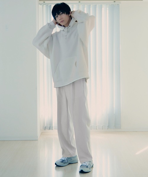 re_k by JUNRED（レクバイジュンレッド）の「【　re_k by JUNRed　】TR1タックワイドストレートパンツ（その他パンツ・メンズ・ブラック/ベージュ系その他/レッド系その他2・L/S/M）」の4枚目の写真