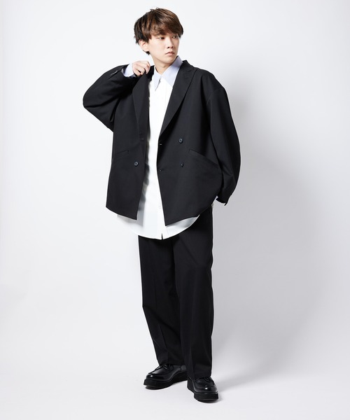 re_k by JUNRED（レクバイジュンレッド）の「【　re_k by JUNRed　】TR1タックワイドストレートパンツ（その他パンツ・メンズ・ブラック/ベージュ系その他/レッド系その他2・L/S/M）」の9枚目の写真