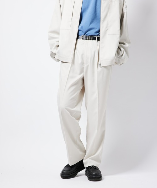 re_k by JUNRED（レクバイジュンレッド）の「【　re_k by JUNRed　】TR1タックワイドストレートパンツ（その他パンツ・メンズ・ブラック/ベージュ系その他/レッド系その他2・L/S/M）」の10枚目の写真