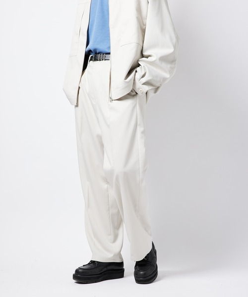 re_k by JUNRED（レクバイジュンレッド）の「【　re_k by JUNRed　】TR1タックワイドストレートパンツ（その他パンツ・メンズ・ブラック/ベージュ系その他/レッド系その他2・L/S/M）」の11枚目の写真