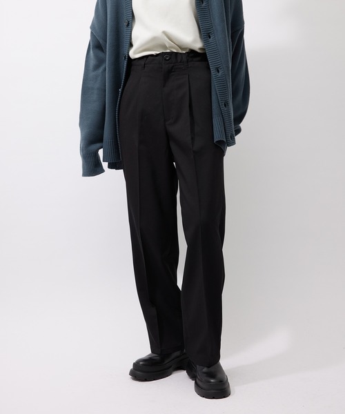 re_k by JUNRED（レクバイジュンレッド）の「【　re_k by JUNRed　】TR1タックワイドストレートパンツ（その他パンツ・メンズ・ブラック/ベージュ系その他/レッド系その他2・L/S/M）」の18枚目の写真