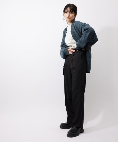 re_k by JUNRED（レクバイジュンレッド）の「【　re_k by JUNRed　】TR1タックワイドストレートパンツ（その他パンツ・メンズ・ブラック/ベージュ系その他/レッド系その他2・L/S/M）」の20枚目の写真