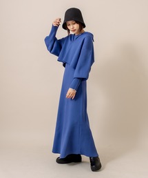 mline | [mline] WEB限定 ハーフZIPニットセットワンピース(ワンピース)