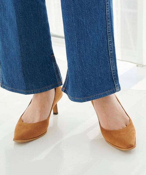 green label relaxing（グリーンレーベルリラクシング）の「ナロウスクエア パンプス(5.5cmヒール) -撥水-（パンプス・レディース・ブラウン/オリーブ/その他1・22.5cm/23cm/23.5cm/24cm/24.5cm）」の7枚目の写真