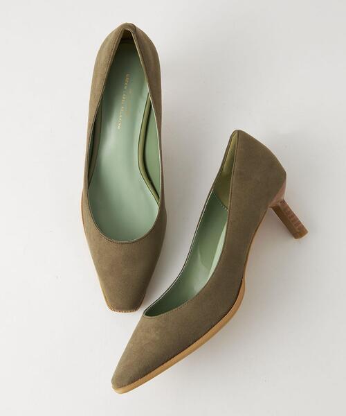 green label relaxing（グリーンレーベルリラクシング）の「ナロウスクエア パンプス(5.5cmヒール) -撥水-（パンプス・レディース・ブラウン/オリーブ/その他1・22.5cm/23cm/23.5cm/24cm/24.5cm）」の16枚目の写真